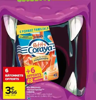 Carrefour Mini Bâtonnets Format Familial offre