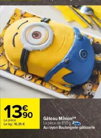 Carrefour Gâteau Minion offre