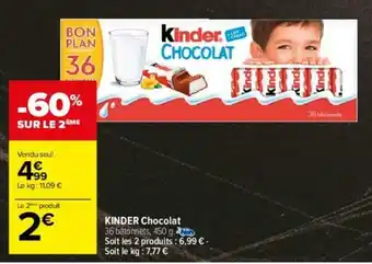 Carrefour Kinder Chocolat offre