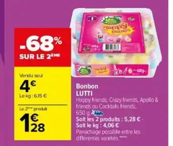 Carrefour Bonbon Lutti offre