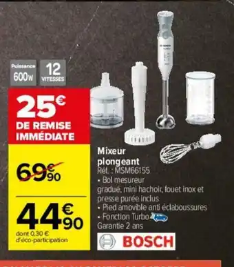 Carrefour Mixeur Plongeant offre