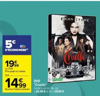 Carrefour DVD "Cruella" offre
