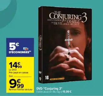 Carrefour DVD "Conjuring 3" offre