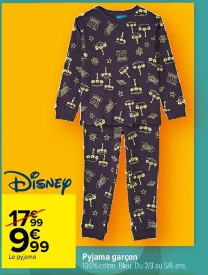 Carrefour Pyjama Garcon offre