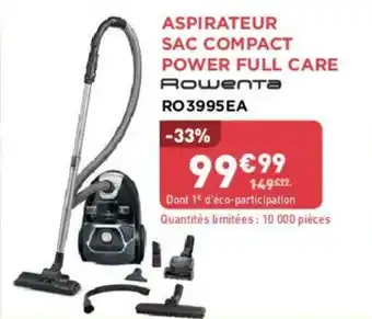 Carrefour Aspirateur Sac Compact Power Full Care offre