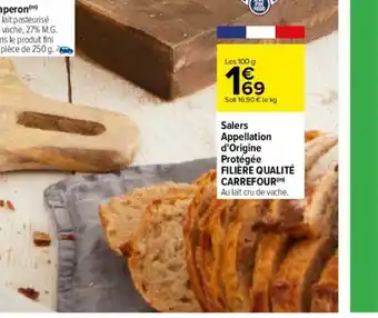 Salers Appellation D'origine Protègèe Filière Qualitè Carrefour