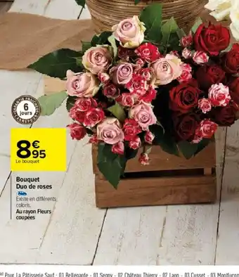 Carrefour Bouquet Duo De Roses offre