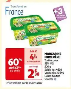 Auchan Primevère - margarine offre