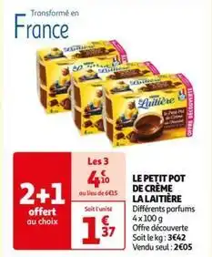 Auchan Nestlé - le petit pot de crème la laitière offre