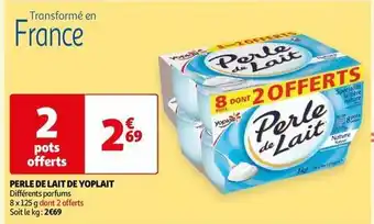 Auchan Yoplait - perle de lait offre