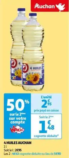 Auchan Auchan - 4 huiles offre