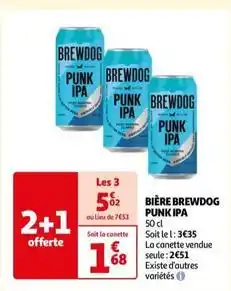 Auchan Brewdog - bière punk ipa offre