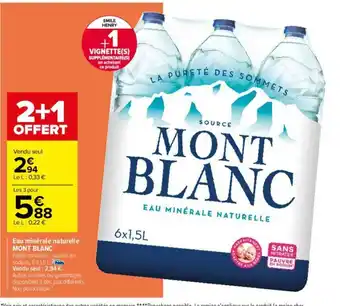 Carrefour Mont Blanc offre