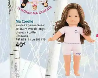 La Grande Récré Ma Corolle Poupée à Personnaliser offre