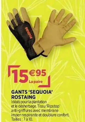 Gants 'sequoia' Rostaing