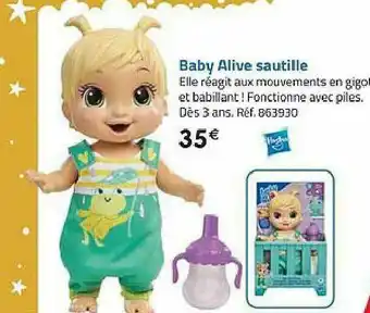 La Grande Récré Baby Alive Sautille offre