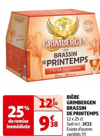 Auchan Supermarché BIÈRE GRIMBERGEN BRASSIN offre