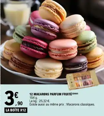 E.Leclerc 12 MACARONS PARFUM FRUITÉ(2)(4)(6) offre