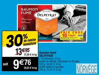 Cora x Carrefour Saumon fumé offre
