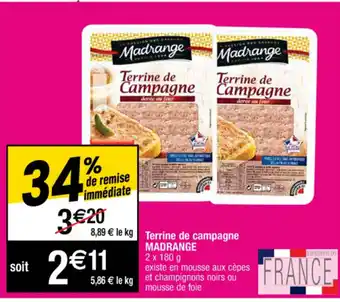 Cora x Carrefour Terrine de campagne offre