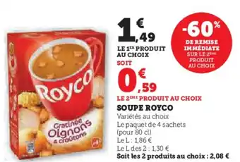 Hyper U SOUPE ROYCO offre