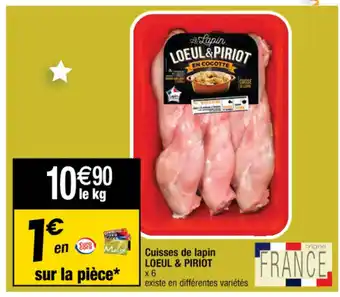 Cora x Carrefour Cuisses de lapin offre