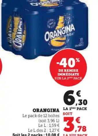 Hyper U ORANGINA offre