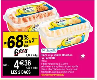 Cora x Carrefour Glace à la vanille Bourbon offre