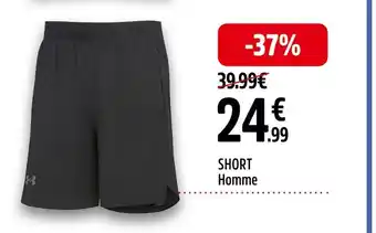 Intersport Under armour SHORT Homme offre