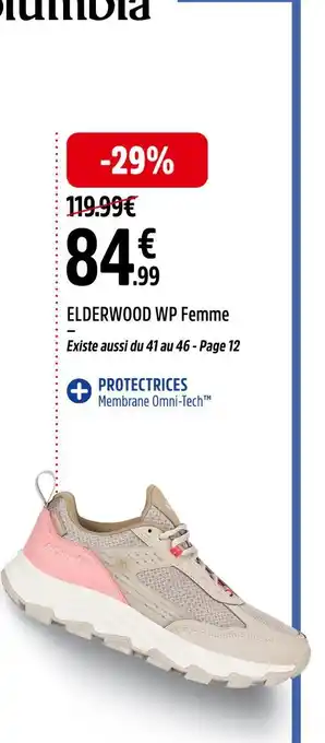 Intersport Colombia ELDERWOOD WP Femme offre