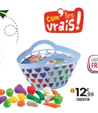 JouéClub Com'les vrais CABAS FRUITS ET LÉGUMES offre