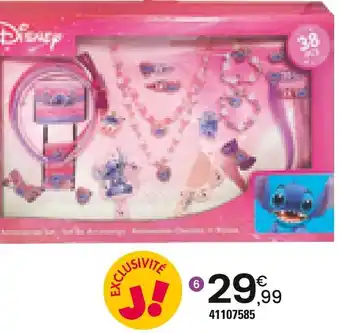 JouéClub Disney STITCH COFFRET BIJOUX ET ACCESSOIRES CHEVEUX offre