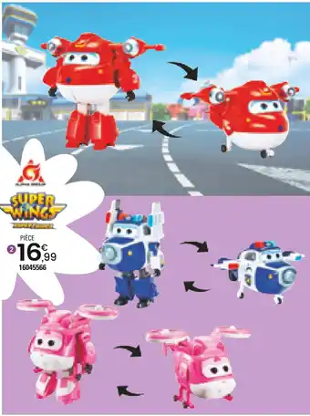 JouéClub ALPHA GROUP FIGURINE TRANSFORMING SUPER CHARGE- SUPER WINGS offre