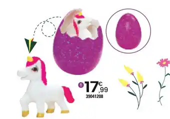 JouéClub OEUF DE CROISSANCE LICORNE 20 CM offre