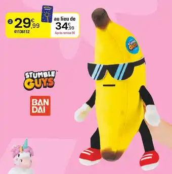 JouéClub BANDAI STUMBLE GUYS - PELUCHE BANANA GUY offre