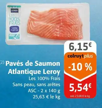 Colruyt Leroy Pavés de Saumon Atlantique offre