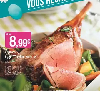 Match Agneau : Gigot entier avec os offre