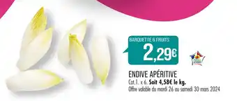 Match ENDIVE APÉRITIVE offre