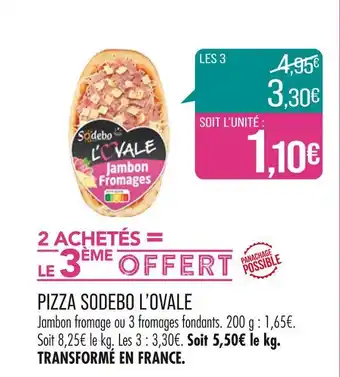 Match SODEBO PIZZA L’OVALE offre