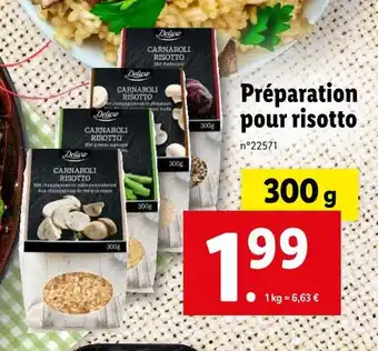 Lidl Deluxe Préparation pour risotto offre