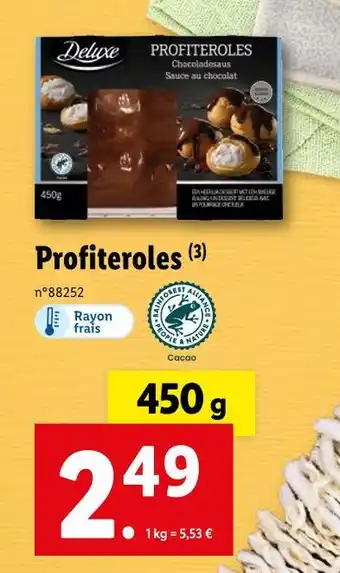 Lidl Deluxe Profiteroles offre