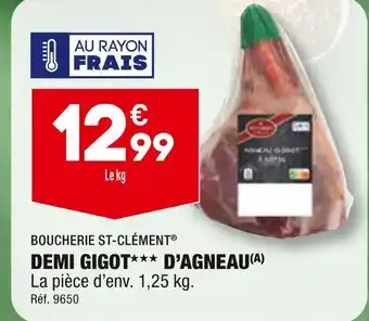 BOUCHERIE ST-CLĂMENT DEMI GIGOT DâAGNEAU(A)