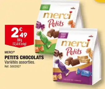 ALDI MERCI PETITS CHOCOLATS offre