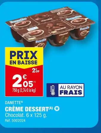 ALDI DANETTE CRÈME DESSERT offre