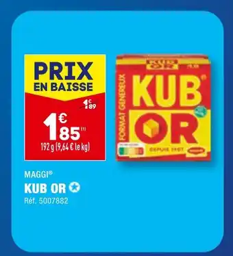 ALDI MAGGI KUB OR offre