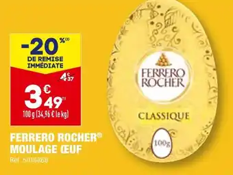 ALDI FERRERO ROCHER MOULAGE ŒUF offre
