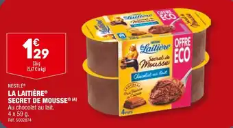 ALDI NESTLÉ LA LAITIÈRE SECRET DE MOUSSE offre
