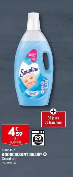 ALDI SOUPLINE ADOUCISSANT DILUÉ offre