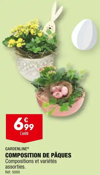 ALDI GARDENLINE COMPOSITION DE PÂQUES offre