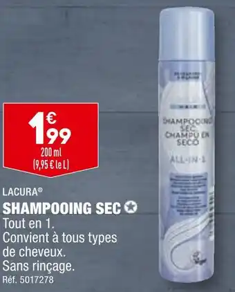 ALDI LACURA SHAMPOOING SEC offre